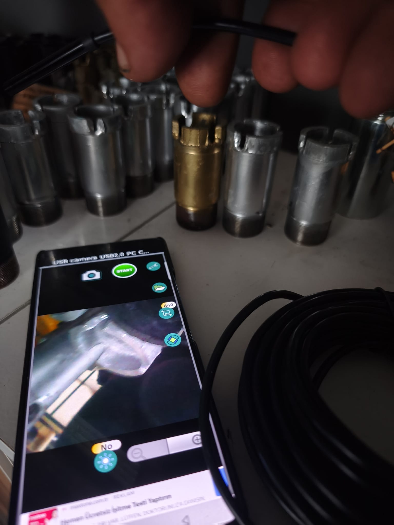 Profesyonel Çantalı Yılan Kamera